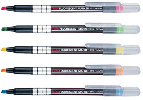 Pentel 飛龍 S512 螢光筆 3.5mm -12支入 / 盒