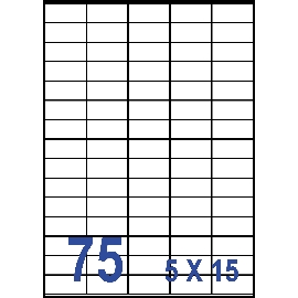 裕德3合1電腦標籤75格直角 100張/包 US2610