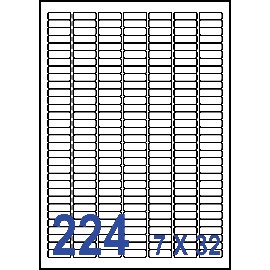 裕德3合1電腦標籤224格圓角 1000張/包 US8830