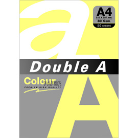 Double A 80gsm A4檸檬黃/50張 DACP11001