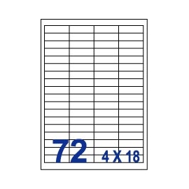 裕德3合1電腦標籤72格直角 20張/包 UW4515