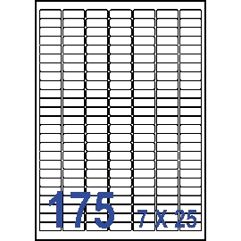 裕德3合1電腦標籤175格圓角 100張/包 US1127