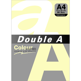 Double A 80gsm A4粉黃/500張 DA040