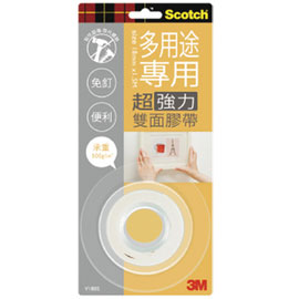 【3M】V1805 Scotch 多用途專用 超強力雙面膠帶/個