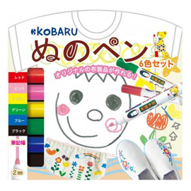 Kobaru可巴魯 NO.86021 布料彩繪筆6色裝  / 盒