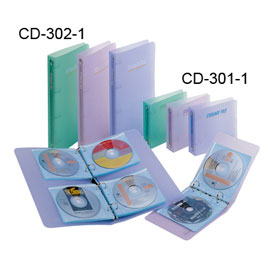 【雙鶖】CD-301-1 果凍色二孔CD保存夾 /本