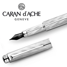CARAN d'ACHE 瑞士卡達 RNX.316 不銹鋼菱紋鋼筆-M / 支