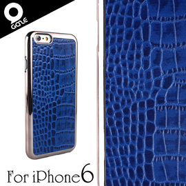 yardiX代理 【韓國潮牌Gaze Backcover Cobalt Blue Croco iPhone 6鈷藍鱷紋手工真皮保護殼】保護殼/保護背蓋 適合搭配保護貼/觸控筆