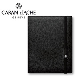 CARAN d'ACHE 瑞士卡達 LEMAN 利曼系列 小牛皮A5筆記本. 黑