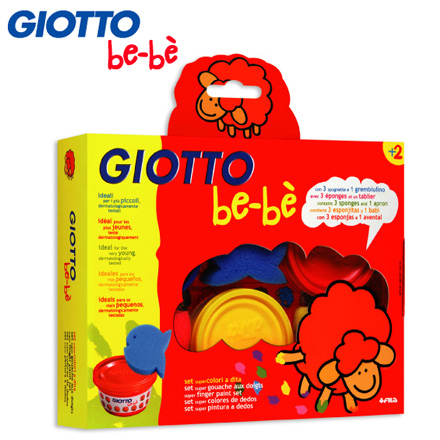 【義大利 GIOTTO】幼兒手指膏歡樂組 / 盒