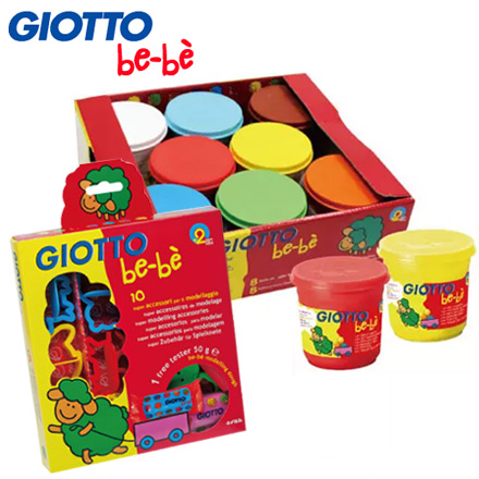 【義大利 GIOTTO】寶寶黏土派對(量販包)8色黏土+工具組 / 組