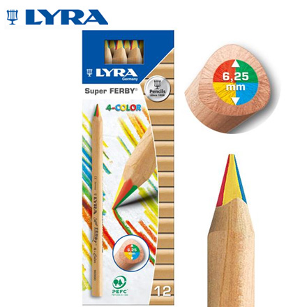 【德國LYRA】四合一色鉛筆(12入) / 盒