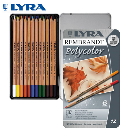 【德國LYRA】林布蘭Polycolor素描色鉛筆(12色) / 盒