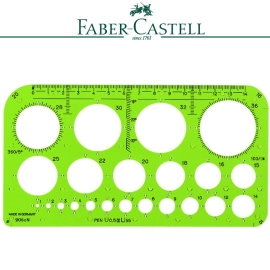 Faber-Castell 輝柏  172066  906AN凸粒圓圈板1~36mm / 片