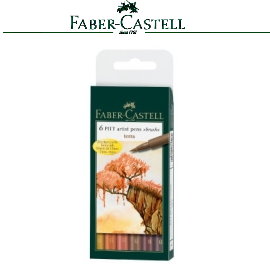 Faber-Castell 輝柏 167106  PITT藝術筆 鄉土色系 6支/套