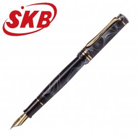 SKB 山水紋系列 TM-1370 山水紋鋼筆 黑 / 支