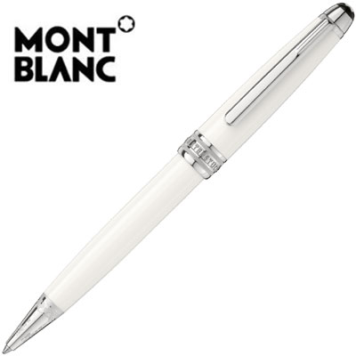 萬寶龍 Solitaire Tribute To The Mont Blanc 白色禮讚系列 原子筆(白夾) / 支