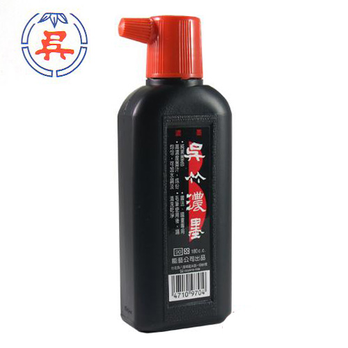 【雙鶖】 吳竹書法、國畫專用濃墨墨汁180cc(紅頭)