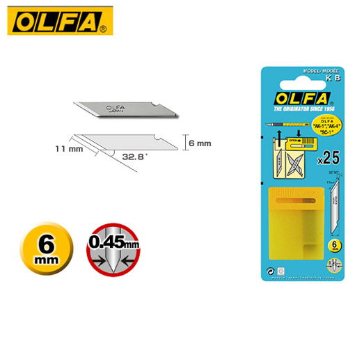 OLFA   KB  筆刀刀片 (25片入) / 包