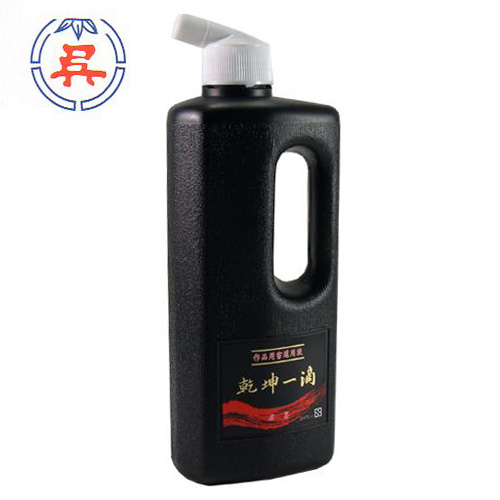 【雙鶖】 吳竹乾坤一滴作品用高級濃墨墨汁360cc(紅色標)/瓶