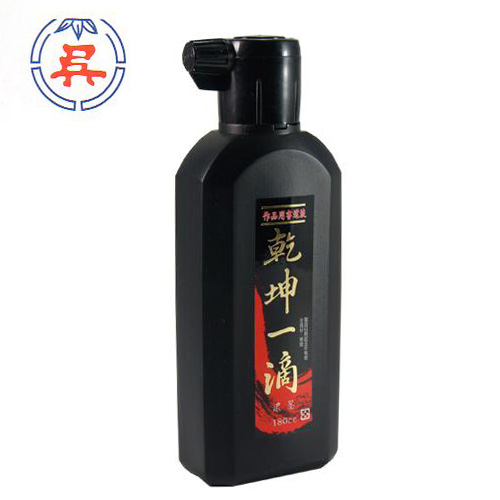 【雙鶖】 吳竹乾坤一滴作品用高級濃墨墨汁180cc(紅色標)/瓶