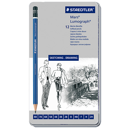 【施德樓】MS100G12S 頂級藍桿繪圖鉛筆組(12支入) / 組