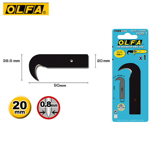 OLFA   HOB-1  勾刀刀片  (1片入) / 包