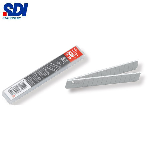[北金文具]  SDI手牌   1403H   美工刀片(小)-10片入 / 盒