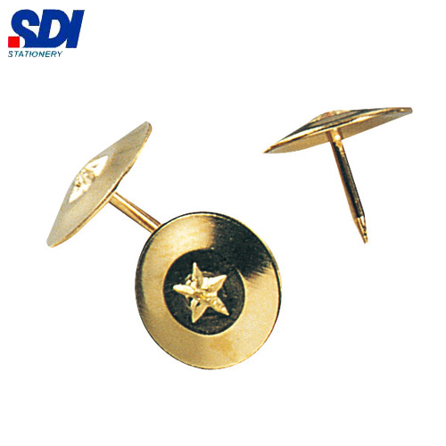 SDI手牌   0302H    金色圖釘(11mm) -160粒入  /  盒
