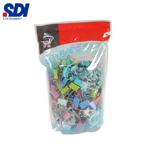 SDI手牌   0246VP   19mm彩色長尾夾-144支入 / 袋