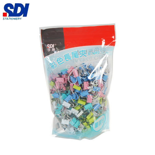 SDI手牌   0247VP   15mm彩色長尾夾-288支入 / 袋