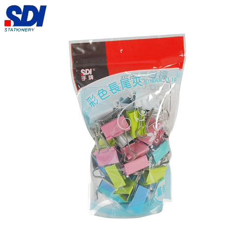 SDI手牌   0244VP   32mm彩色長尾夾- 36支入 / 袋