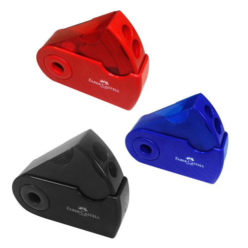 FABER-CASTELL 輝柏 182701 旋轉盒雙孔削筆器(大小適用) / 個