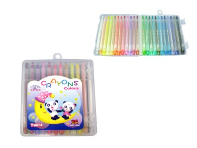 萬事捷 1572-2 旋轉蠟筆24色(PP硬盒) / 盒