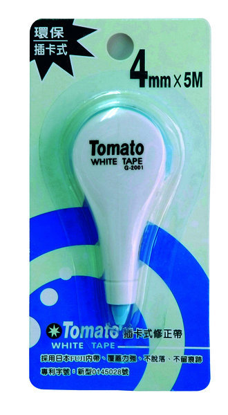 萬事捷 Tomato G-2001 插卡式修正帶-4mmX5M / 個