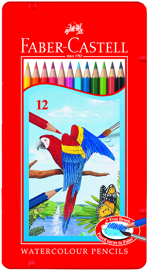 祕密花園 繪本 紓壓 Faber-Castell 輝柏 115913 水性彩色鉛筆 (鐵盒裝) 12色入 / 盒