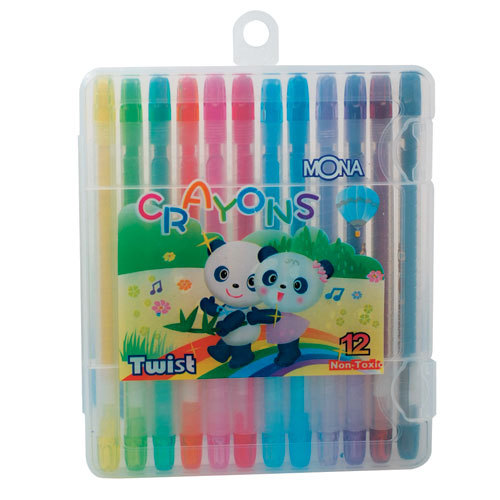 萬事捷 1573-1 旋轉蠟筆12色(PP硬盒) / 盒