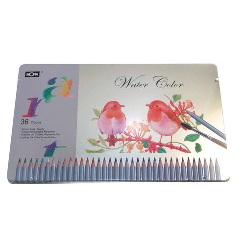 萬事捷 MONA 70506 水溶性色鉛筆(鐵盒) -36色入 / 盒