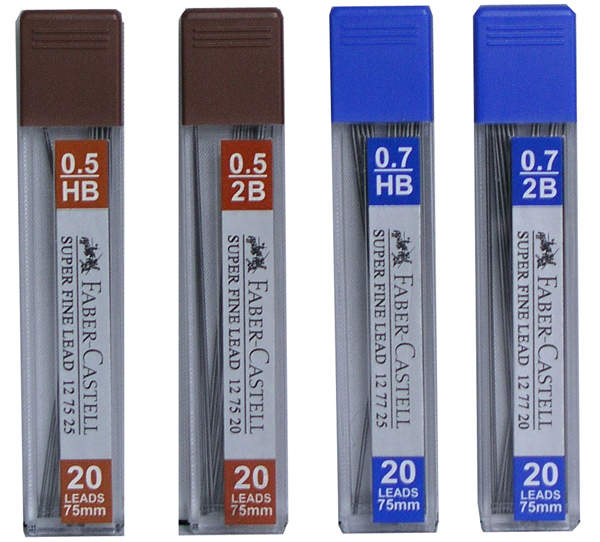 Faber-Castell 輝柏 127520-12~127725-12 自動鉛筆筆芯75mm / 筒