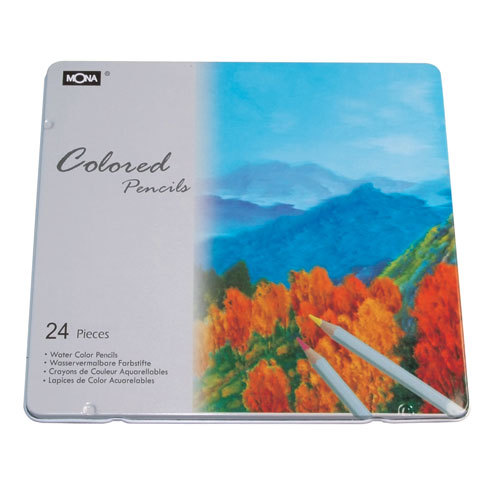 萬事捷 MONA 80507 油性色鉛筆(鐵盒) -24色入 / 盒