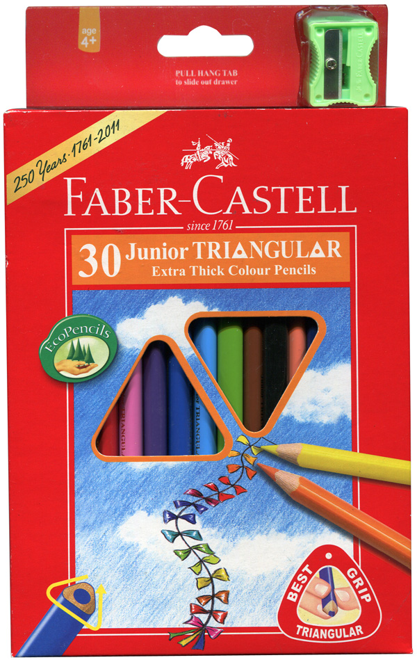 Faber-Castell 輝柏 16-116538-30 大三角彩色鉛筆30色入 / 盒