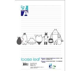 Double A  B5 設計師款活頁紙-夢中怪物 80張入/本(DALL14002)