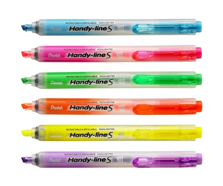Pentel 飛龍 SXS15 Handy-lineS 自動螢光筆 1.0~3.6mm / 支
