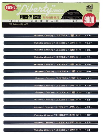 利百代 9800 高級製圖鉛筆 -12支入 / 盒