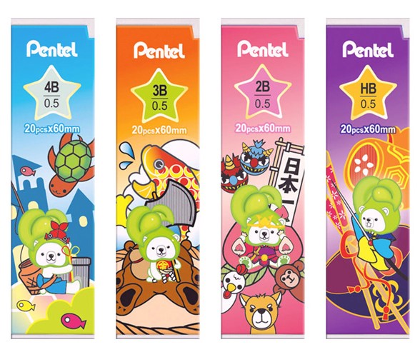 Pentel 飛龍 C235P HI-POLYMER 波醬鉛筆芯 0.5mm -10管入 / 盒