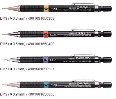 ZEBRA 斑馬 DM 繪圖自動鉛筆0.3mm~0.9mm / 支