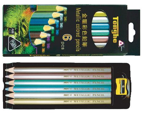 利百代 CC-064 三角金屬色鉛筆10mm -6支入 / 盒