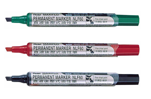 Pentel 飛龍 NLF60 RoHS MAXIFLO 平頭後壓式油性筆 4.5mm / 支