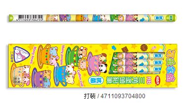 利百代 CB-141 可愛家族抗菌三角鉛筆 -12支入 / 盒