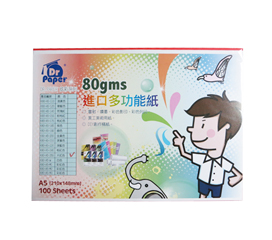 Dr.paper進口80gsm A5多功能色紙-大紅100入/包(#250)